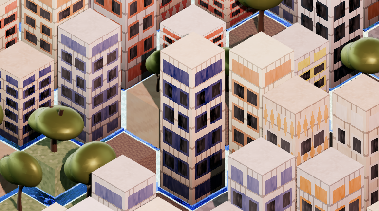 Preview image of the work "Urban Paradise: Procedural Generation and React Three Fiber"